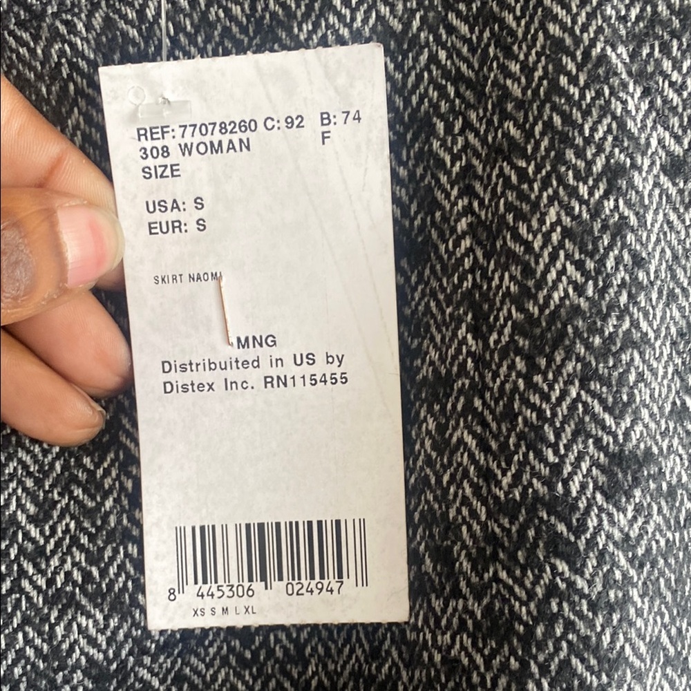 Mango Gray Pencil Mini Skirt for Work - Picture 2 of 4